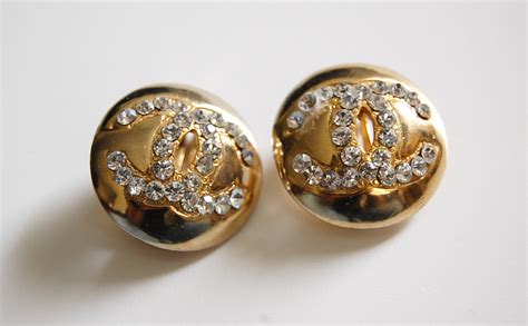 chanel clip earrings fake|vintage faux chanel earrings.